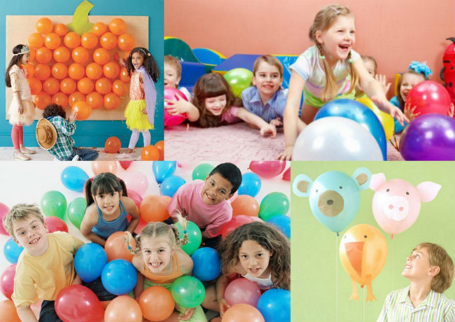 balloon decoration game by kids