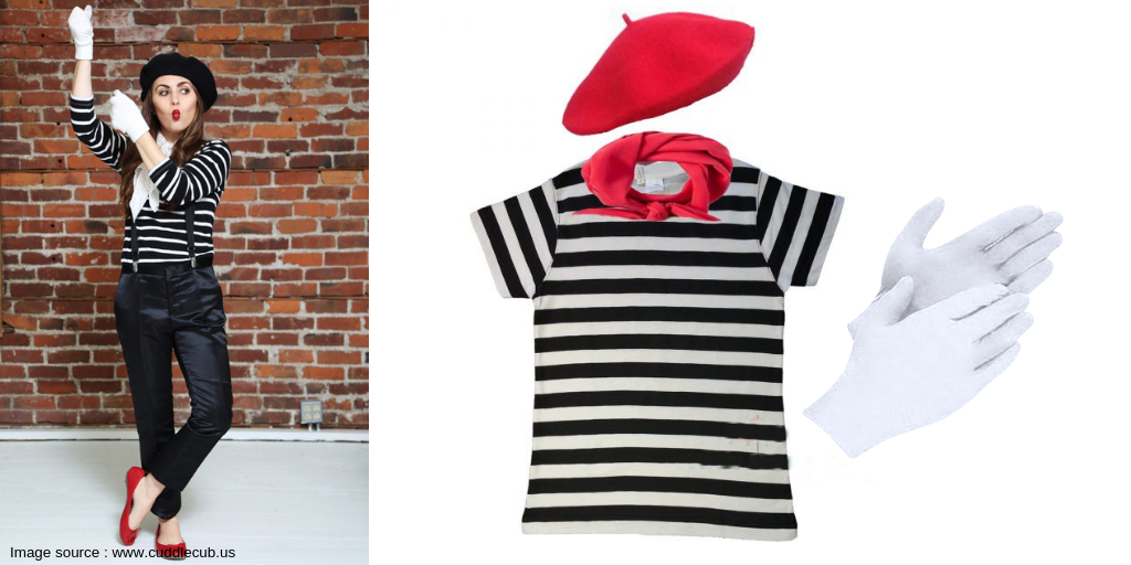 FRENCH MIME COSTUME