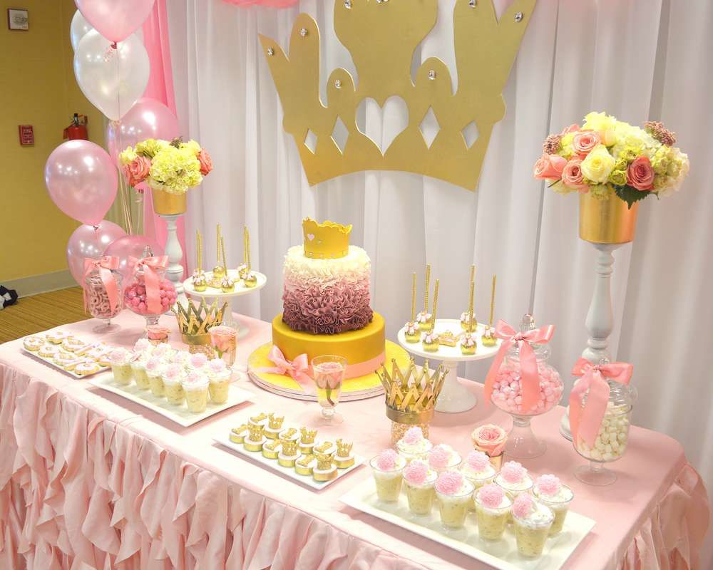 Pink Princess theme Birthday Party Ideas | Princess first birthday decoration ideas