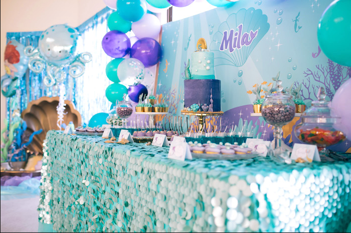 mermaid-ariel-birthday-party-theme-ideas supplies