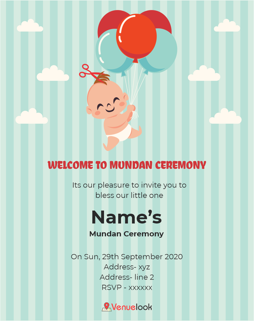 8+ Mundan Ceremony Invitations to Customize and Send