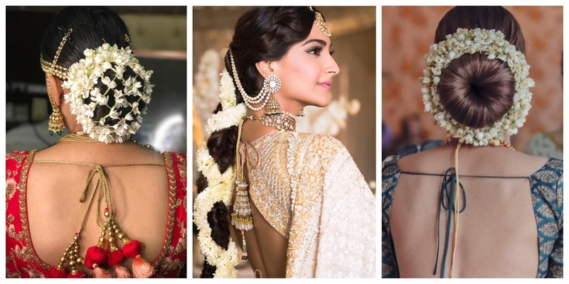 Indian Bridal Hairstyle Ideas with Gajra
