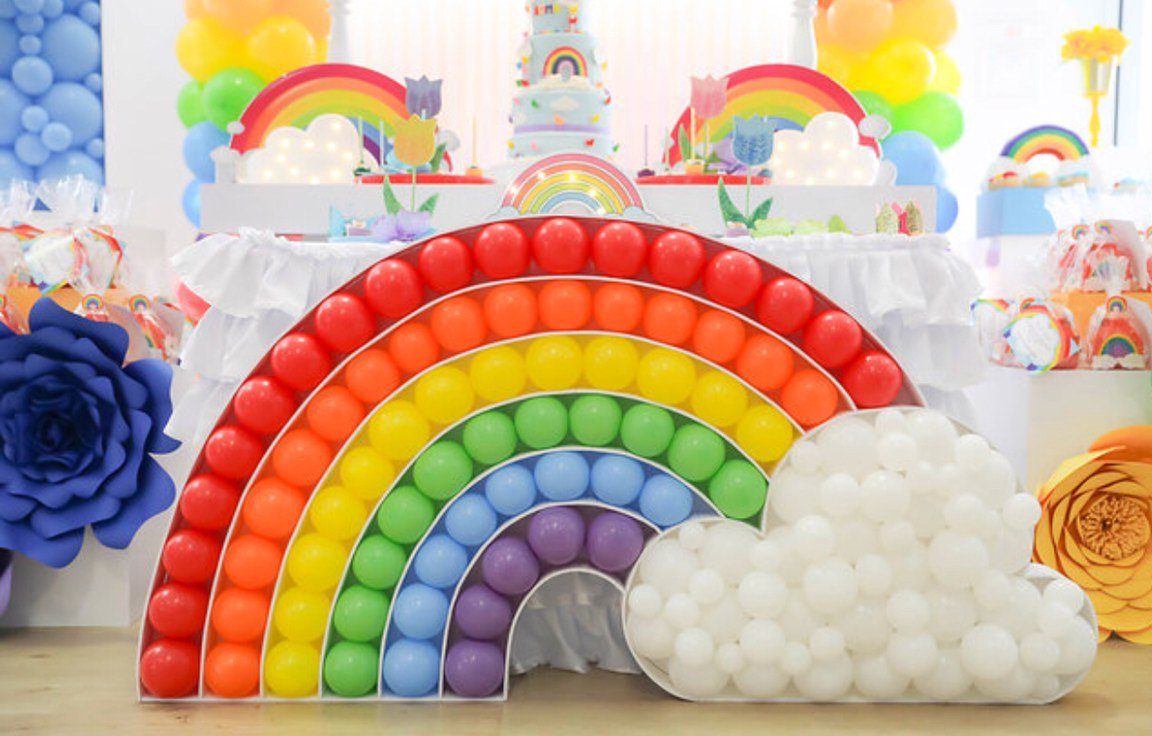 A Rainbow First Birthday — Little Miss Party