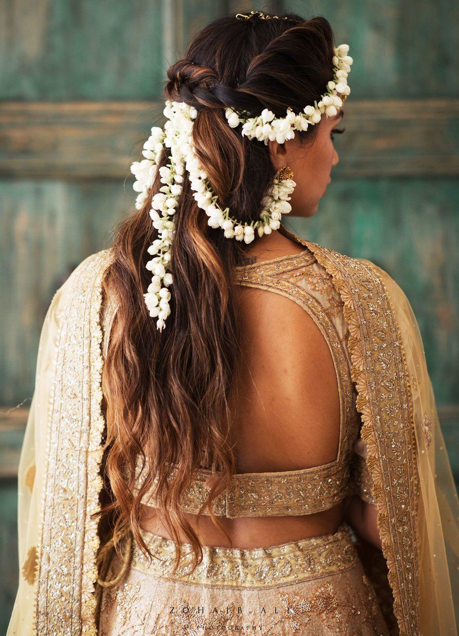 Gajra Laden Bridal Braid Trend! Hit Or Miss? | Bridal braids, Bridal  hairdo, Bridal hair buns