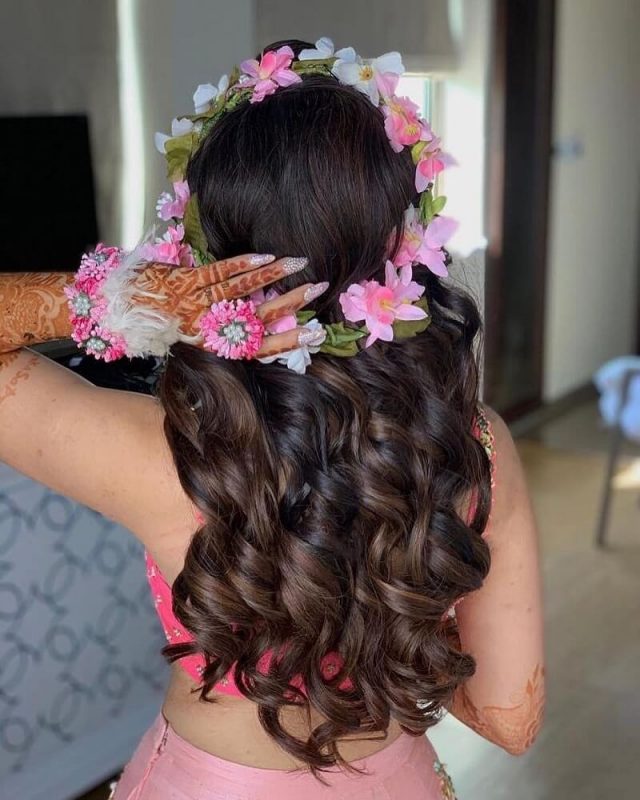 Bridal hairstyles with flowers All the Bollywood celebrity inspiration you  need  Vogue India