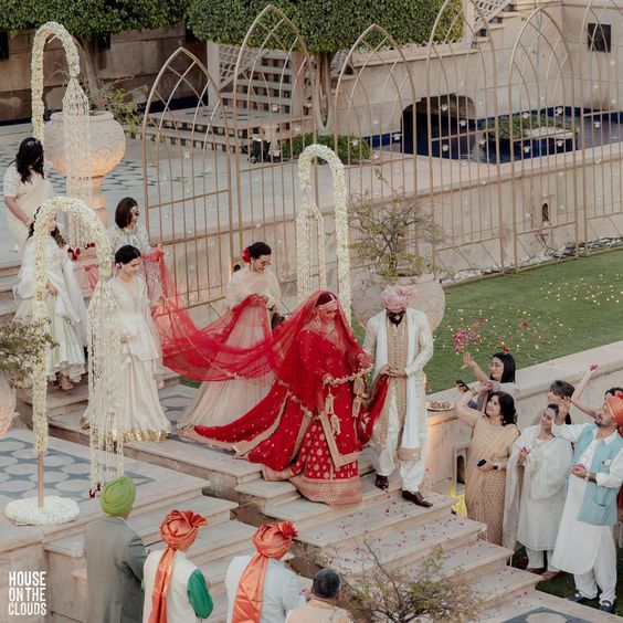 Bridal Entry Shots with Dupatta